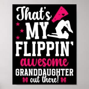 Poster Ma petite-fille qui fait du cheerleading pour gran