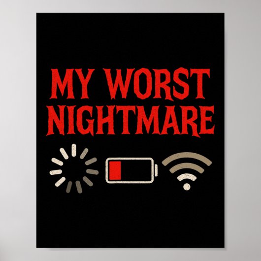 Poster Ma pire nuit effrayante - Jeu de console pour amat (Devant)