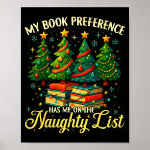 Poster Ma préférence de livre me met sur la liste vilain 