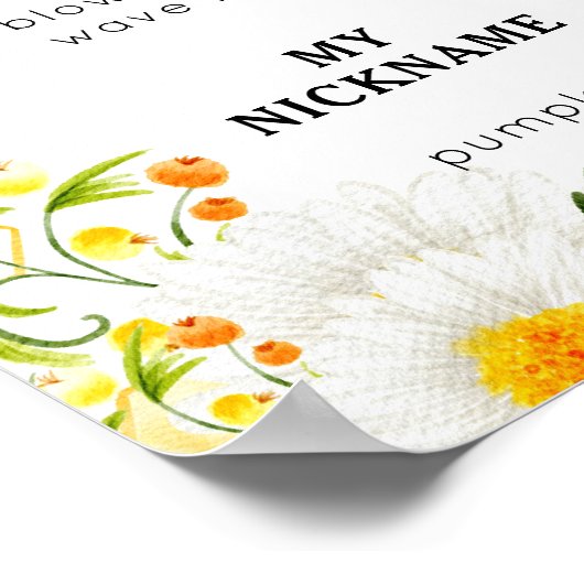 Poster Ma première année d'infographie abeille Bumble bee (Coin)