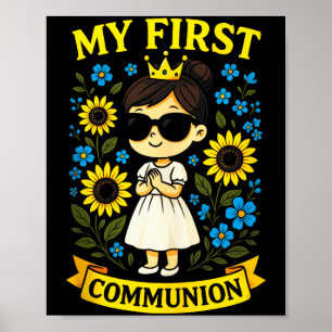 Poster Ma Première Communion - T-shirt à manches courtes