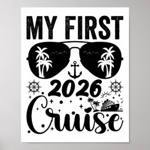 Poster Ma première croisière 2026 Vacances Famille assort