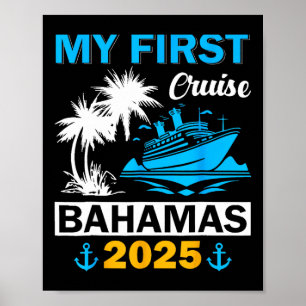 Poster Ma première croisière Bahamas 2025 Famille corresp