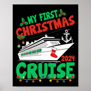 Poster Ma première croisière de Noël 2024 Vacatio bateau