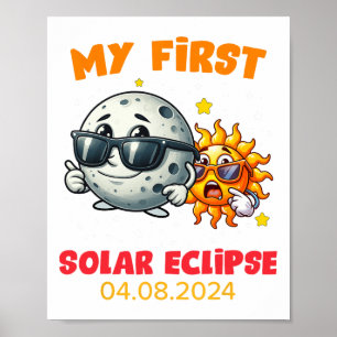 Poster Ma première éclipse solaire totale 8 avril 2024 To