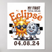Poster Ma première éclipse solaire totale 8 avril 2024 To (Devant)