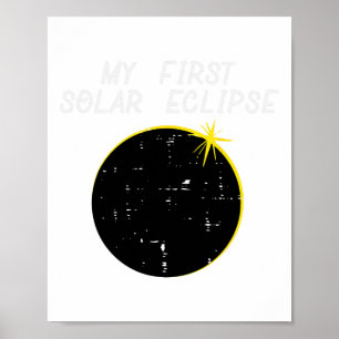 Poster Ma première éclipse solaire Totalité 2024 Avril 8 