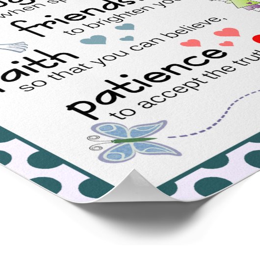 Poster Ma Prière Pour Vous (Coin)