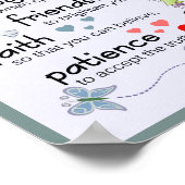 Poster Ma Prière Pour Vous | Bleu (Coin)