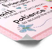 Poster Ma prière pour vous en rose (Coin)