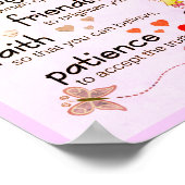 Poster Ma Prière Pour Vous | Rose clair (Coin)