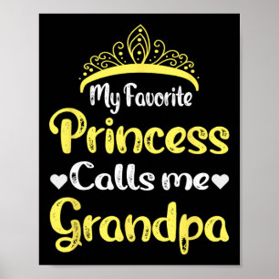 Poster Ma princesse préférée m'appelle grand-père grand-p