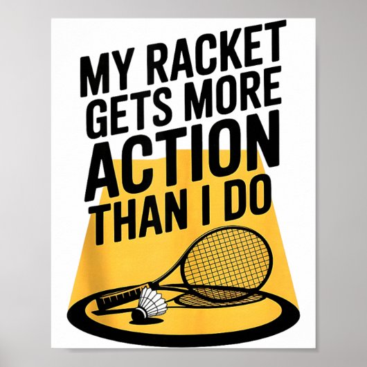 Poster Ma raquette a plus d'action que moi Drôle de Badmi (Devant)
