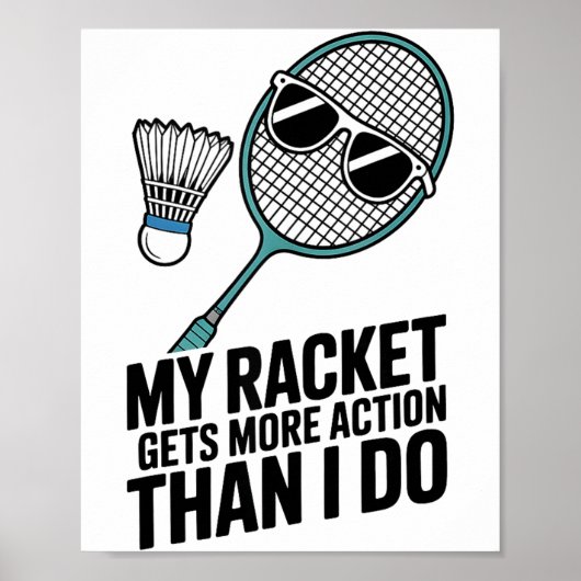 Poster Ma raquette a plus d'action que moi Drôle de Badmi (Devant)