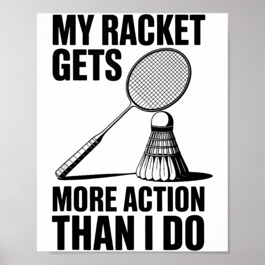 Poster Ma raquette a plus d'action que moi Drôle de Badmi (Devant)