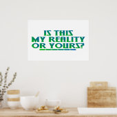 Poster Ma réalité (Cuisine)