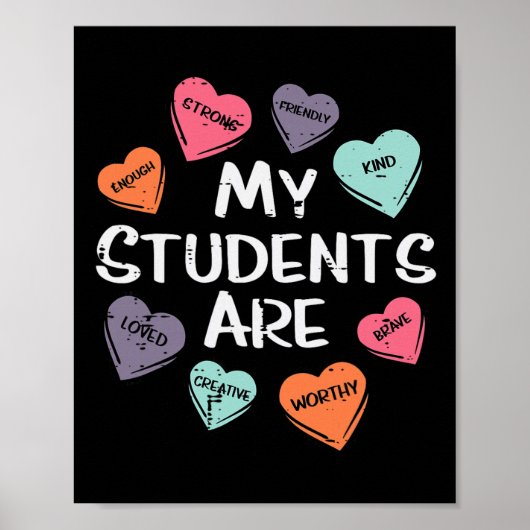 Poster Ma Saint-Valentin Assez Amicale Pour Les Élèves Th (Devant)