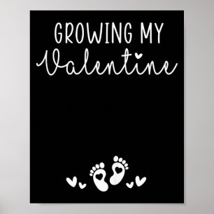 Poster Ma Saint-Valentin de Grossesse de Maman Nouvelle V
