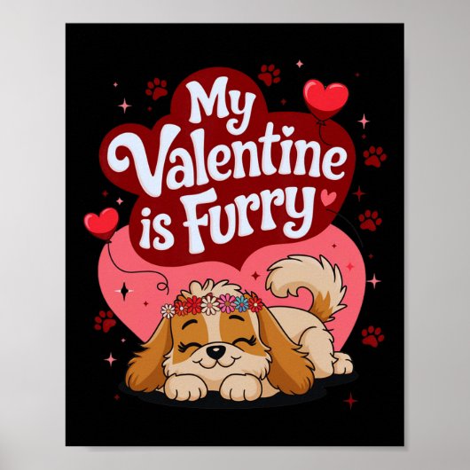 Poster Ma Saint-Valentin est une déclaration d'amour sur (Devant)