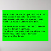 Poster Ma soeur (Devant)