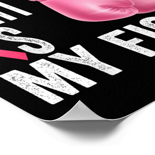 Poster Ma Soeurs Lutte Est Mon Combat Cancer Du Sein (Coin)