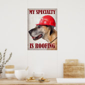 Poster Ma spécialité est le toit (Cuisine)