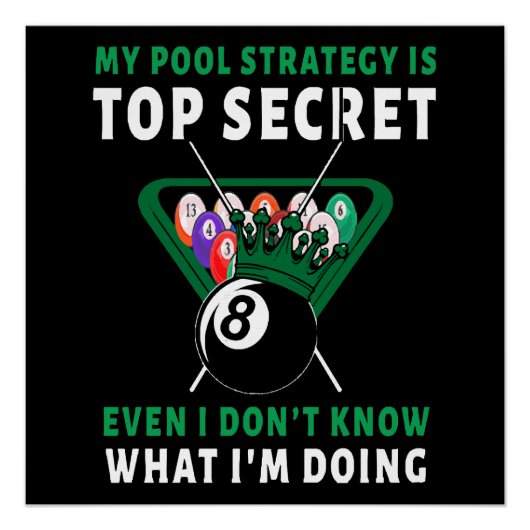 Poster Ma Stratégie De Pool Est Même (Devant)
