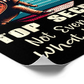 Poster Ma Technique De Bowling Est Top Secret Funny Bowli (Coin)