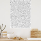 Poster Ma Vie En Semaines. Calendrier de vie. 80 ans. (Cuisine)