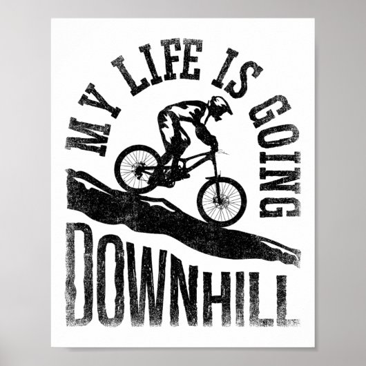 Poster Ma vie est en train de dévaler le VTT (Devant)