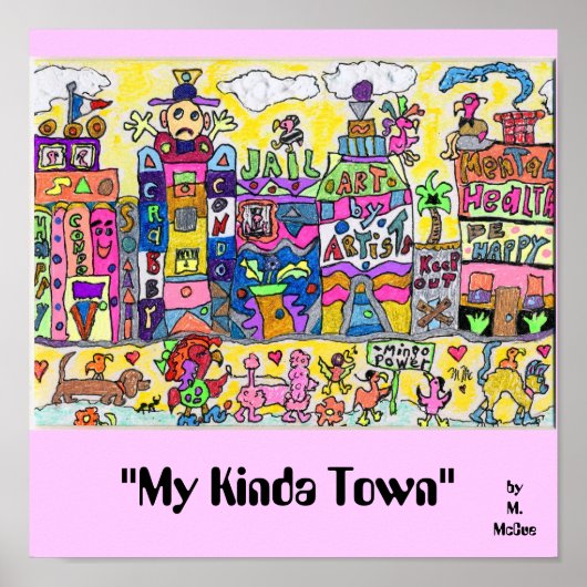 Poster "Ma ville de Kinda" (Devant)