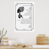 poster "Maart op" gedicht (Keuken)