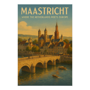 Poster MAASTRICHT – Où les Pays-Bas se rencontrent l'Euro