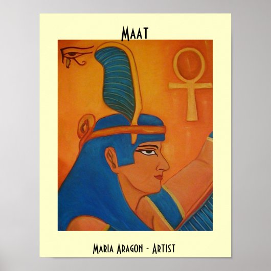 POSTER MAAT - DÉESSE ÉGYPTIENNE (Devant)