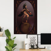 Poster MAAT égyptienne - Style Anime (Bureau à domicile)