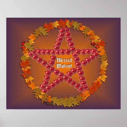 Poster Mabon Pentacle (Devant)