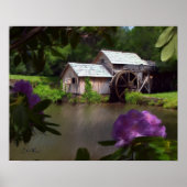 Poster Mabry Mill - Peinture (Devant)