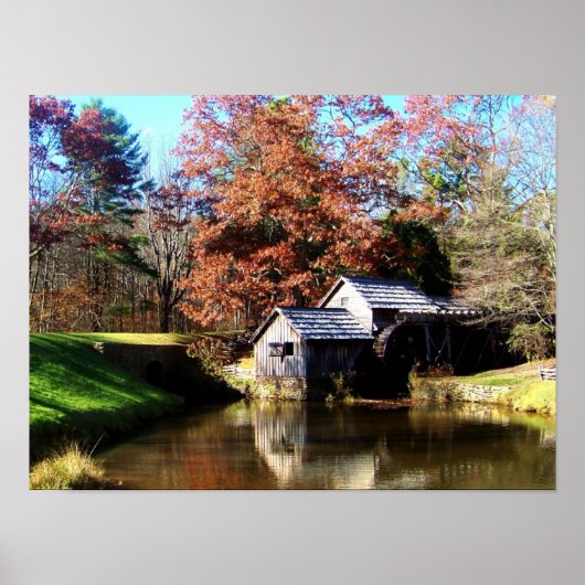 Poster Mabry Mill Virginia (Devant)