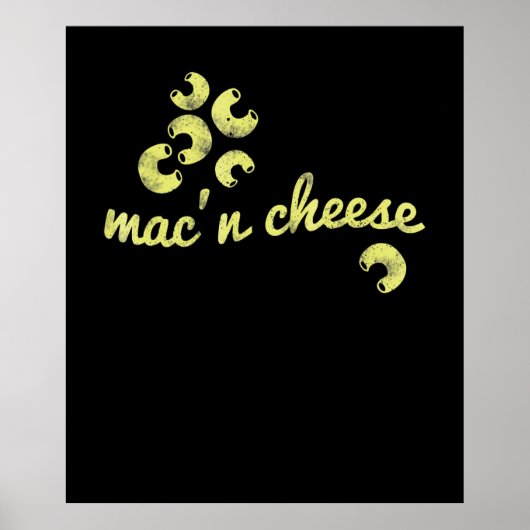 Poster Mac n fromage | plaisir chef humour cadeau (Devant)