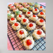 Poster Macarons à la noix de coco (Devant)