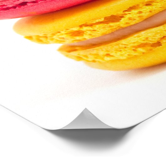 Poster Macarons français (Coin)