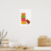 Poster Macarons français (Cuisine)