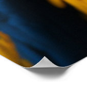 Poster Macaw oiseau 3D haute couleur (Coin)