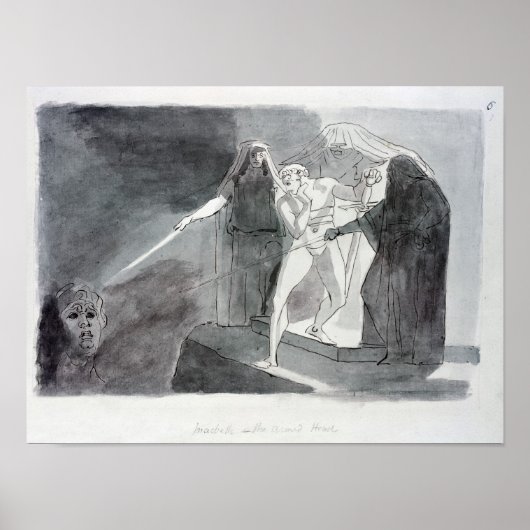 Poster Macbeth et la tête armée (Devant)