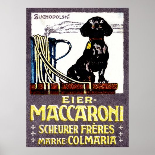 Poster Maccaroni 1910 (Devant)