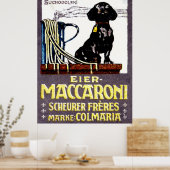 Poster Maccaroni 1910 (Cuisine)