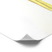 Poster Maccaw bleu et jaune par Edward Lear (Coin)