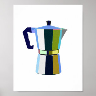 Poster Macchinetta italienne expresso café