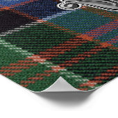 Poster MacDonald Clanranald Tartan & Badge (Coin)