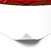 Poster MacDonald de Glencoe Tartan Scottish Plaid (Coin)